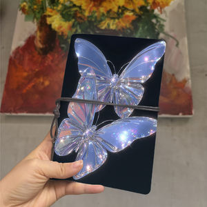 สมุดบันทึก A6<span class=keywords><strong>สวย</strong></span>สไตล์ย้อนยุคเหมาะเป็นของขวัญเทศกาลการเขียนด้วยลายมือบันทึกด้วยคริสตัลสองชิ้นแบบโปร่งใสแต่ - Product Image 1