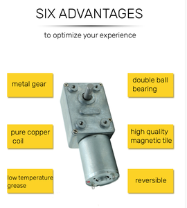 12V với <span class=keywords><strong>Worm</strong></span> Reversible mô-men xoắn cao Turbine giảm tốc động cơ 46 Mét DC Gear <span class=keywords><strong>Reducer</strong></span> động cơ cho Robot thông minh - Product Image 6