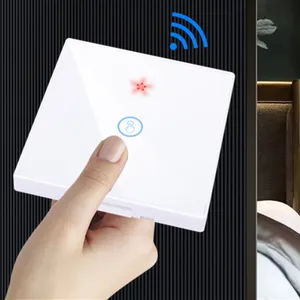 YIERYI-Interruptor táctil inalámbrico para el hogar, lámpara eléctrica de 433MHZ, con Control remoto RF, pantalla de vidrio, Panel receptor de pared