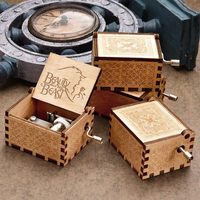 Boîte à musique personnalisée directe d'usine en bois pour les vacances Coffrets cadeaux en bois Artisanat en bois cédé avec une poignée