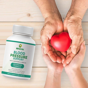 MY Factory OEM/ODM Healthy Blood Pressure Support Capsules Vitamins Hawthorn/Hibiscus/Garlic Herbal Blend 24-Month <b>Shelf</b> Life - Product Image 4