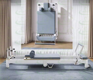 <span class=keywords><strong>Cama</strong></span> <span class=keywords><strong>de</strong></span> <span class=keywords><strong>pilates</strong></span> plegable con torre, <span class=keywords><strong>de</strong></span> aluminio blanco, para <span class=keywords><strong>pilates</strong></span>, venta al por mayor - Product Image 3