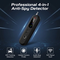 Détecteur de caméra espion portable multi-fonctions, alarme de vibration, détecteur de dispositifs GSM sans fil, scanner infrarouge RF, protection de la vie privée