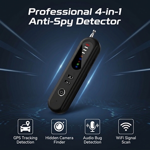 Detector de Cámaras Ocultas Portátil Multifuncional Antiespía, Alarma de Vibración, Buscador de Dispositivos Inalámbricos GSM, Escáner Infrarrojo RF, Protección de Privacidad - Product Image 1