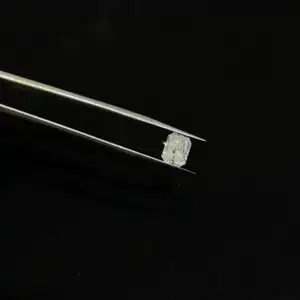 Cvd berlian kasar lab berlian tumbuh longgar dengan sertifikasi gia berlian potong bulat putih dipoles