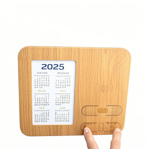 แผ่นรองเม้าส์แบบไร้สาย3-in-1กรอบรูป15W QC3.0ประเภท-C สองขาตั้งสำหรับอุปกรณ์โทรศัพท์ที่รองรับปฏิทินตั้งโต๊ะ - Product Image 5