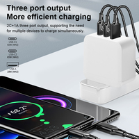 GaN Chargeur mural de voyage rapide usb c 65Watt PPS Charge rapide PD 65w gan chargeur pour ordinateur portable Type-C MacBook iPad iPhone Android