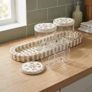 Pot en nacre fait main avec incrustation de coquillages, style bohème, récipient de rangement multifonctionnel pour la maison, la cuisine et la salle de bain - Product Image 3