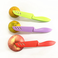 Nieuw Binnen 3.8 Inch Appelschilmessen Keukenschiller Roestvrijstalen Fruitsnijmes Met Plastic Handvat