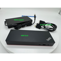 Adaptor Grosir Original 40B0 300w Tipe-C Hub Docking Station Dock Thunderbolt 3 untuk ThinkPad X1 Yoga P15, T14 |   4x Keluaran 4K