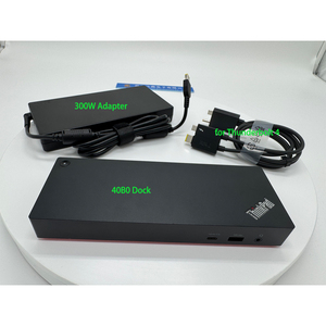 批发原装 40B0 300w 适配器 Type-C 集线器扩展坞 Thunderbolt 3 适用于 ThinkPad X1 Yoga P15、T14 |   4路4K输出 - Product Image 3