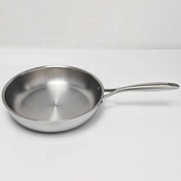 Poêle à induction en titane 3 plis en acier inoxydable 304 pour la cuisine domestique