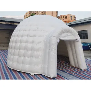 5m white small inflatable igloo dome tent with heavy duty pvc tarpaulin material for sale for party events