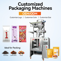 Machine d'emballage en sachet pour céréales, noix, bonbons, café, aliments pour animaux, perles de cristal et granulés, à base d'avoine, de graines de tournesol, de soja, de haricots mungo et de mélanges multigrains