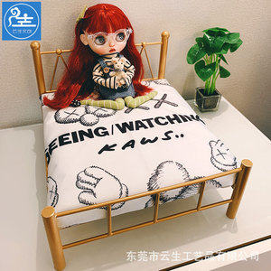 Set di bambole BJD Blythe Little Cloth in scala 1/6, letto <span class=keywords><strong>singolo</strong></span>, letto matrimoniale, poltrona, appendiabiti da terra - Product Image 2