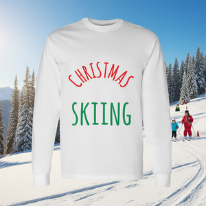 Camiseta de manga larga para esquiar en Navidad, conjunto de pijama a juego para la familia - Product Image 3
