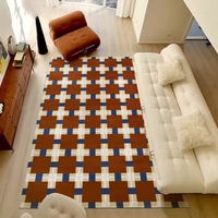 Moderne Elegante Acryl Handgetuftete Mittellange Florhöhe Maßgeschneiderte Muster Waschbare Rutschfeste Teppiche für Wohnzimmer Schlafzimmer & Flur