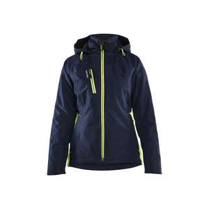BLAKLADER - 497219778633XS Women's <b>Lightweight</b> lined Shell <b>Jacket</b> Dark navy blue/<b>Hi</b>-<b>vis</b> yellow - EAN 7330509890301 WORK <b>JACKETS</b> - Product Image 1