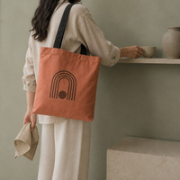 Sac bandoulière vintage en toile à imprimé dessin animé, fermeture éclair, sangle réglable, réutilisable, pour ordinateurs portables, avec logo