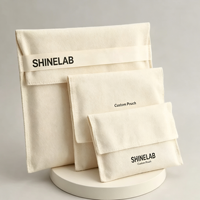 Pochette en toile de coton sur mesure avec logo, fermeture à ruban, sac de protection contre la poussière pour sacs à main et chaussures