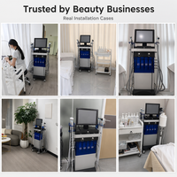 Machine d'hydrodermabrasion en gros 14 en 1, appareil de rajeunissement cutané par jet d'oxygène et peeling aquatique pour salon de beauté et spa