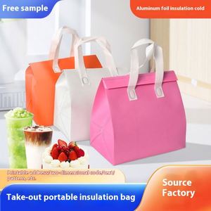 Custom 15L Portable <b>Cooler</b> Bag Disposable Aluminum Foil Non-Woven Foldable Eco-Friendly Leak-Proof Recyclable Iced Cake - Product Image 2