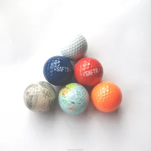 Quality 2/3/4 Layer Custom Logo Printing Practice Golf Ball