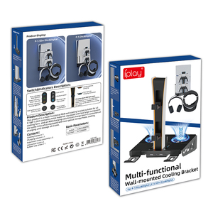 Nuevo soporte de refrigeración multifuncional montado en la pared con 2 estaciones de carga de controlador <span class=keywords><strong>PS5</strong></span> para consola de juegos <span class=keywords><strong>PS5</strong></span> Slim/<span class=keywords><strong>PS5</strong></span> - Product Image 6