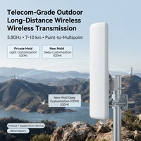 Antenne LigoWave 5Km 18dBi Gain PTP/PTMP DLB 5-90ac 5GHz MIMO CPE Station de base sans fil extérieure IP67 Antenne WiFi