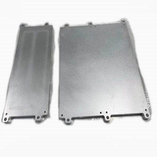 Machine Liquid Cold Plate by Friction Stir Welding Battery Water Cooling Plate Cooling Block for EV Battery Modules with Pipe