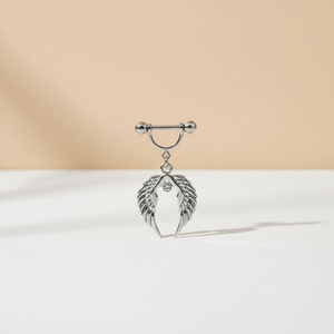 Joyería para Pezones con Diseño de <span class=keywords><strong>Alas</strong></span> 2026, Anillos para Pezones de Acero Inoxidable, <span class=keywords><strong>Piercing</strong></span>, Joyería Corporal de Moda para Mujeres y Hombres - Product Image 3