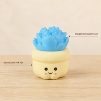 Lot de 6 pots de cactus souples, succulentes colorées avec visage Kawaii, jouets de bureau