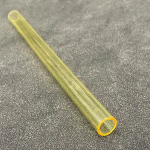 Bao Ran-tubo de cristal de cuarzo transparente amarillo para depilación láser, alta calidad