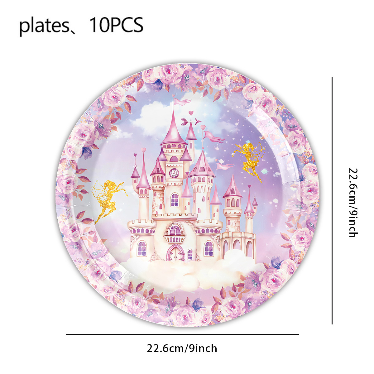 Assiette de 9 pouces - violet