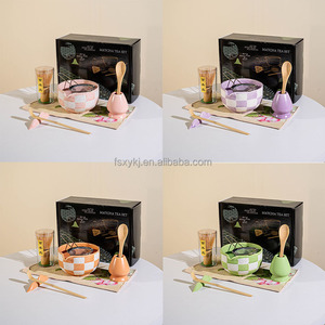 Ensemble de quatre pièces en céramique pour matcha Kiln Change Tianmu, écologique et durable, comprenant un bol à matcha et des accessoires de <span class=keywords><strong>thé</strong></span> chinois, pour 100 livres, pour hôtels - Product Image 4