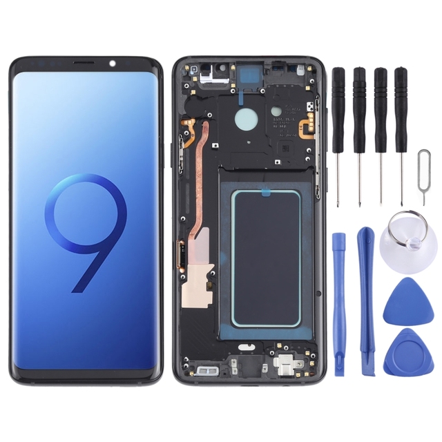 OLED LCD Screen for Samsung Galaxy S9+ SM-G965 Digitizer Full Assembly with Frame