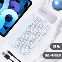 Penjualan terlaris desain populer Model baterai 2.4G Colorfu gigi biru nirkabel portabel Keyboard Laptop tahan lama dan Mouse Combo Set