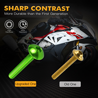 Kit de vis de carénage de moto NICECNC 253 pièces, universel M5 M6, vis en aluminium, attaches, clips, rivets pour carrosserie de moto sportive