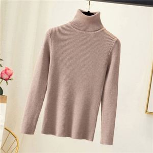 Pull-over côtelé tricoté respirant à col montant, chaud et décontracté, pour printemps, automne et hiver, vente en gros de l'usine Mairun aux États-Unis - Product Image 2
