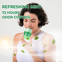 Déodorant anti-transpirant à la menthe fraîche, stick corporel hydratant et rafraîchissant, propre et rafraîchissant, élimine les odeurs