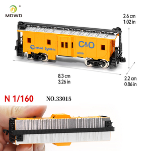 รถไฟจำลองขนาด N รุ่น <span class=keywords><strong>Caboose</strong></span> 1:160 ระบบ Chessie สำหรับนักสะสมโมเดลรถไฟในไดโอรามา - Product Image 4