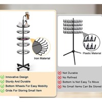 Nouveau support de rangement pour tresses et extensions capillaires, sur pied, avec support pour téléphone portable, pour l'affichage et le rangement des cheveux
