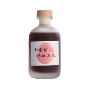 Bouteilles en verre dépoli de 16 oz pour boissons vides tequila avec couvercle pour boissons alcoolisées - Product Image 3