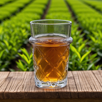 Conception personnalisée Tasse en verre Premium 135ml Transparent Écologique Réutilisable Tasse à vin en verre pour les marques d'alcool