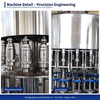 Machines de mise en bouteille - Ligne complète de machines de mise en bouteille d'eau automatiques industrielles avec système de purification d'eau pure