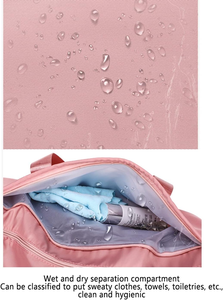 Sac de voyage de sport de grande capacité OEM sac de <span class=keywords><strong>yoga</strong></span> rose sac de sport avec poche sèche et humide et chaussures - Product Image 4