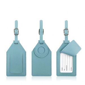 Solid Color PU Luggage <b>Tag</b> Anti-Lost Fashion <b>Name</b> <b>Tag</b> Letter Pattern Boarding Pass-Cheap Accessory - Product Image 3
