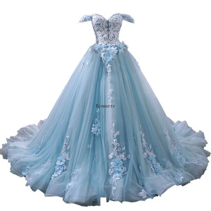Vestido de Novia Estilo Princesa para Viaje y Fotografía, Colorido, Estilo Sao, Novedad de Primavera, para Canto Solista, Un Hombro, con Cola, para Cena de Boda - Product Image 4