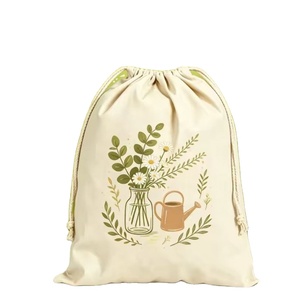 Sac à cordon pliable en toile décontracté et minimaliste personnalisé, grande capacité, durable, organisateur de vêtements pour armoire - Product Image 1