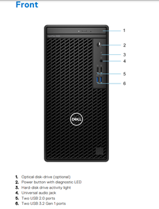Computadora de escritorio Dells <span class=keywords><strong>OptiPlex</strong></span> 3000MT/5000MT/7000MT nueva marca de alta calidad, estación de trabajo en torre de La I5-12500 - Product Image 4